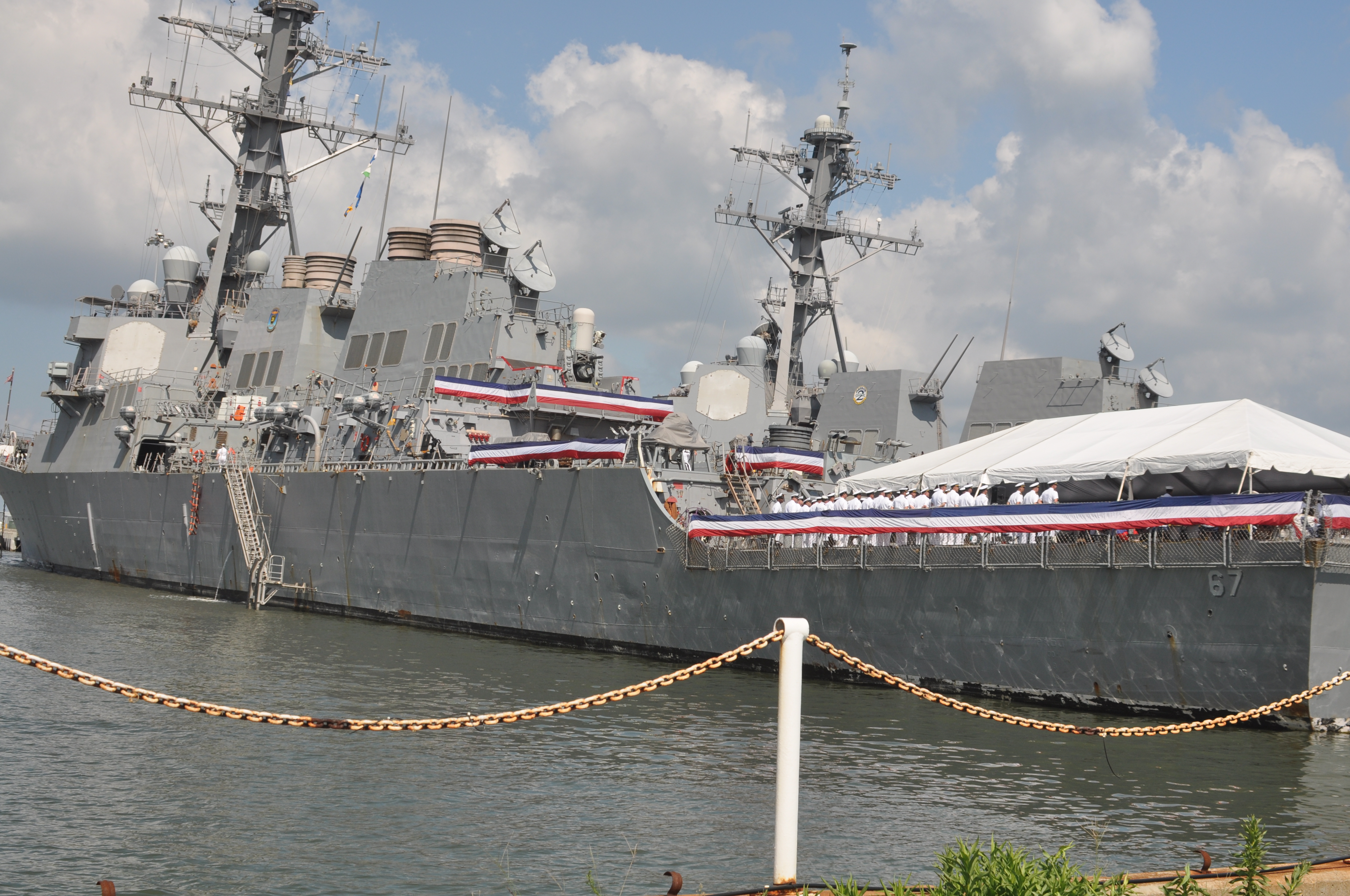 USS Cole and Change Of Command Ceremony